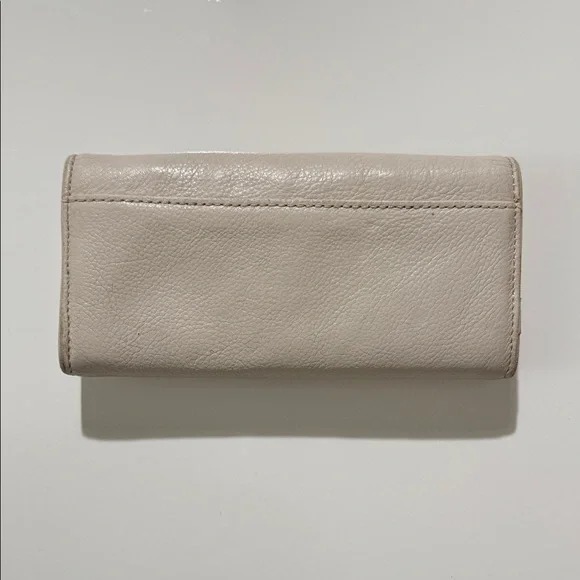 Michael Kors Beige Leather Wallet with Buckle - Picture 8 of 16